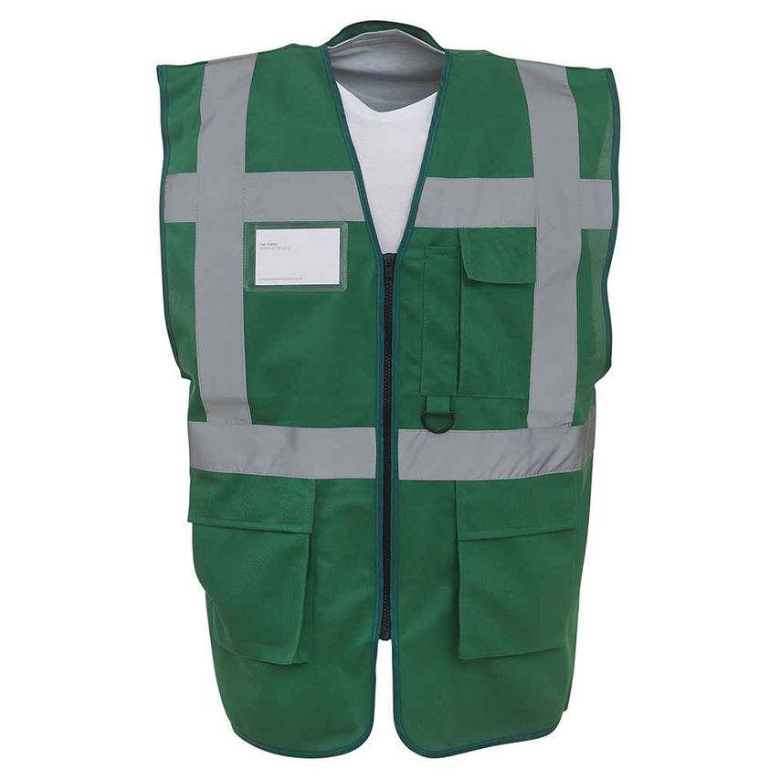 YOKO Executive Waistcoat Mens Paramedic Green - YK103 PCG L