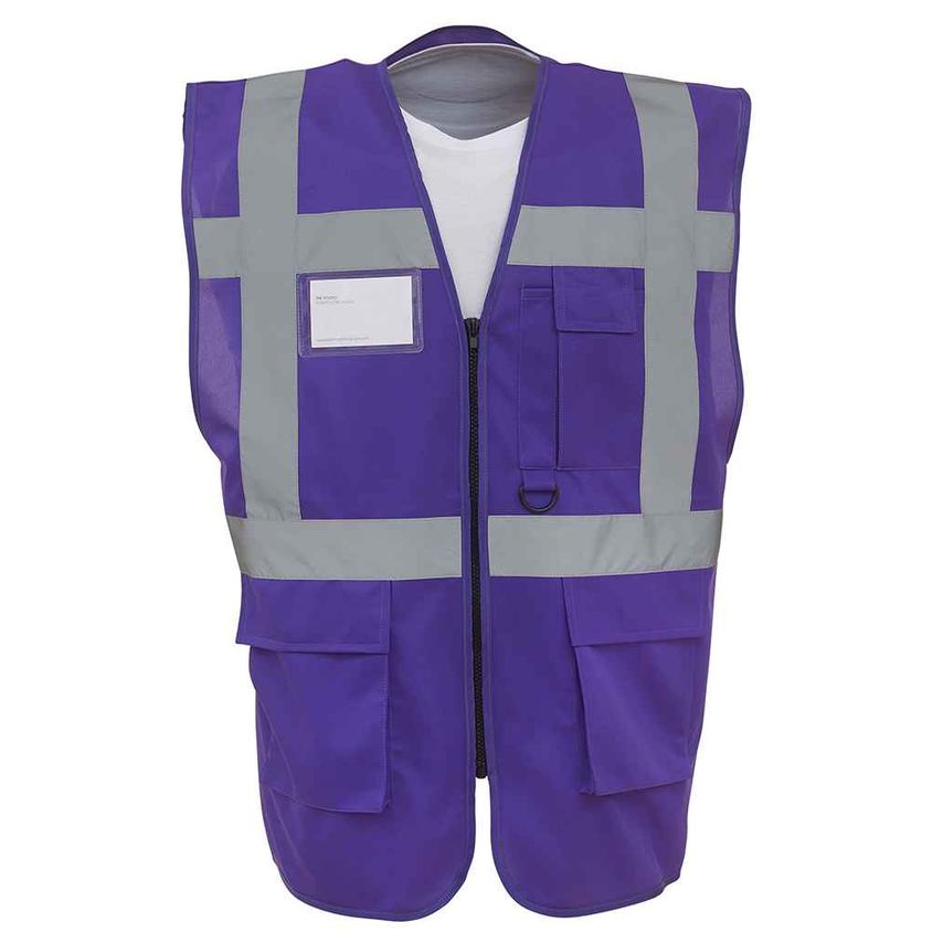 YOKO Executive Waistcoat Mens Purple - YK103 PUR M