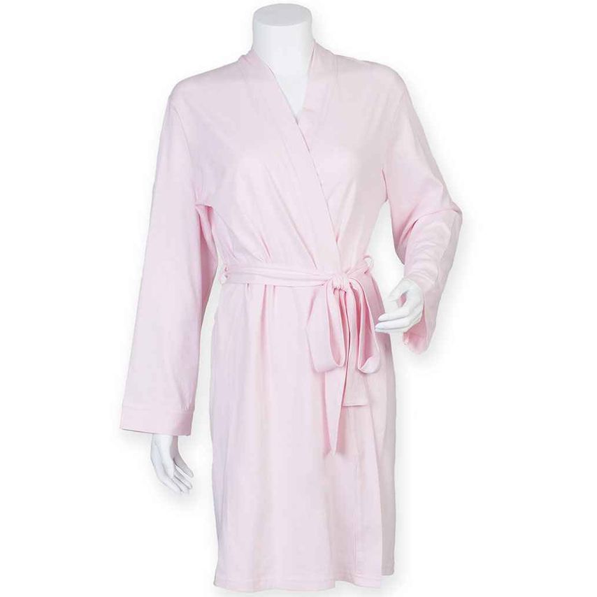 Towel City Ladies Cotton Wrap Robe Ladies Light Pink - TC50 LPI XL