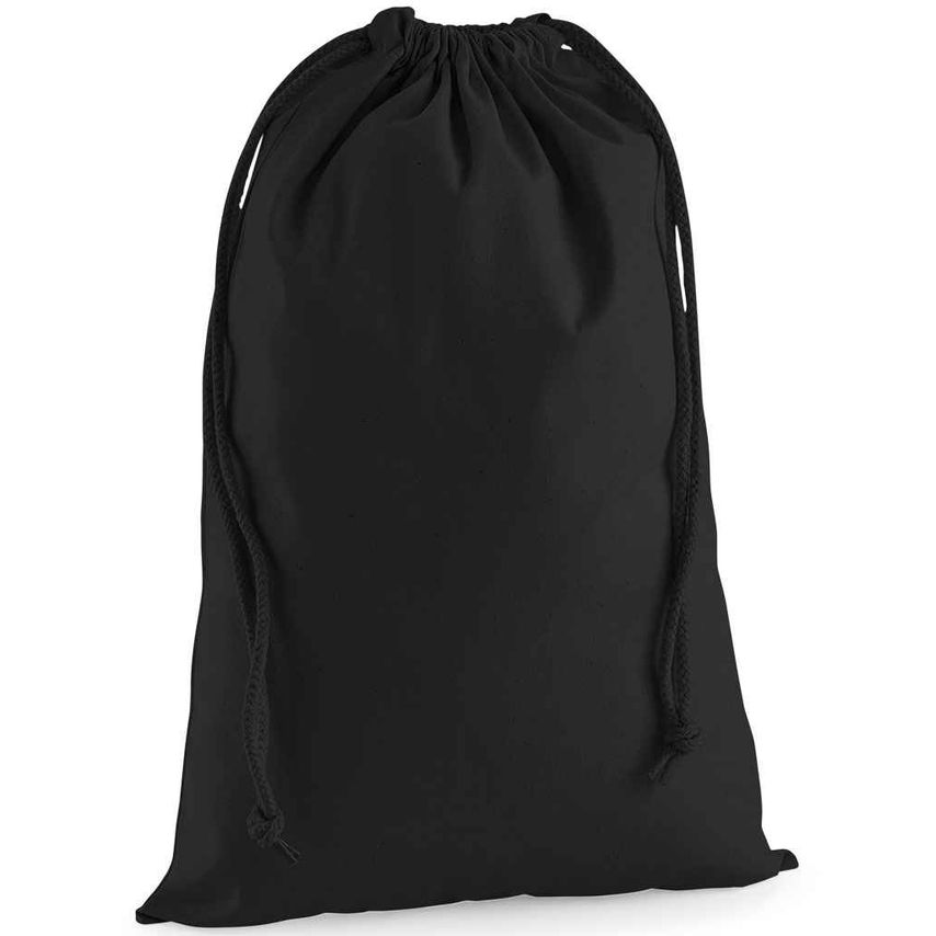Westford Mill Premium Cotton Stuff Bag Black W216 Black M