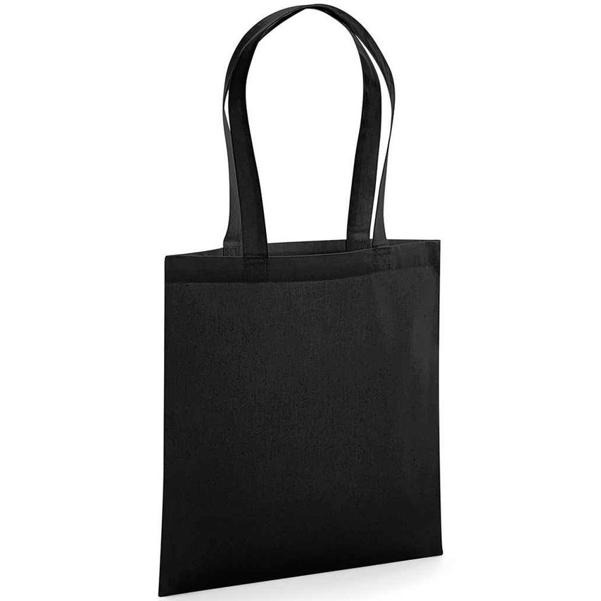 Westford Mill Organic Premium Cotton Tote Bag Black W261 Black One