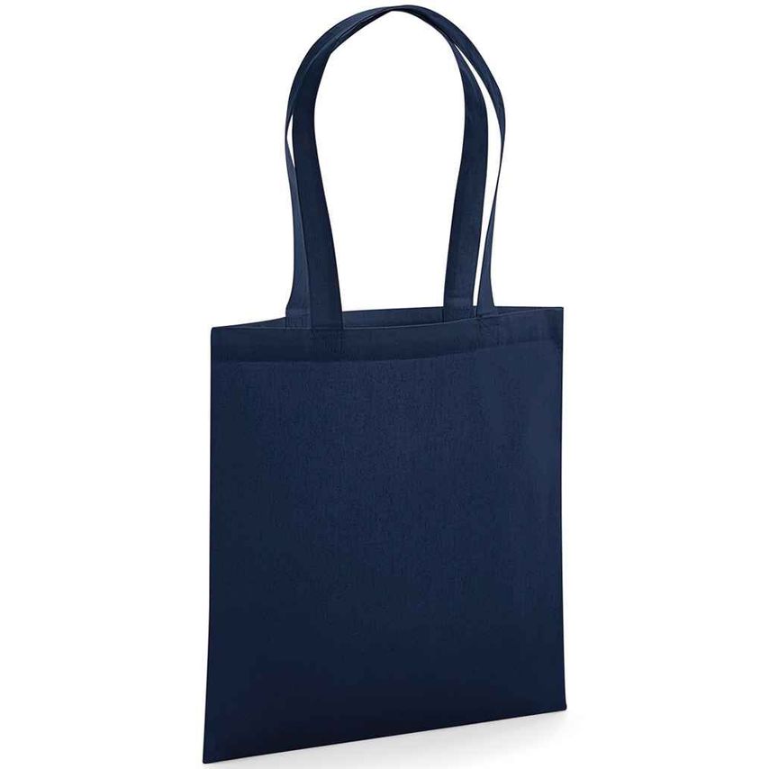 Westford Mill Organic Premium Cotton Tote Bag French Navy - W261 FNA ONE