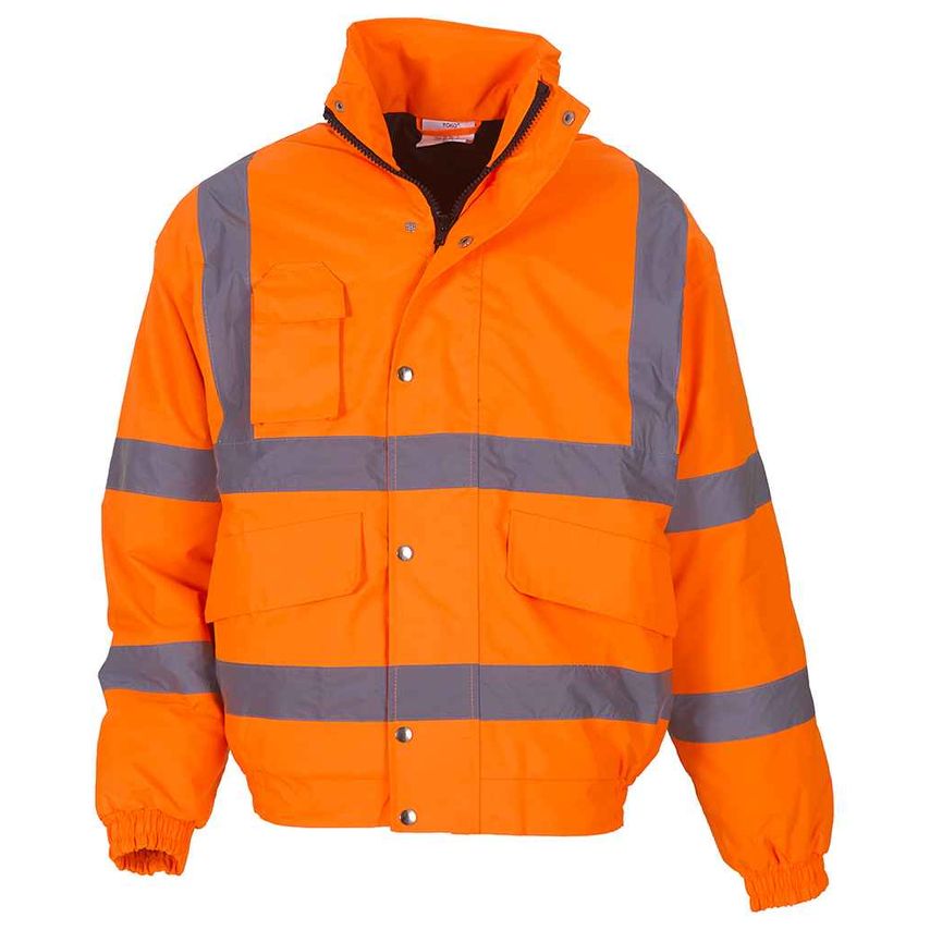 YOKO Hi-Vis Classic Bomber Jacket Mens Orange - YK200 ORA 3XL