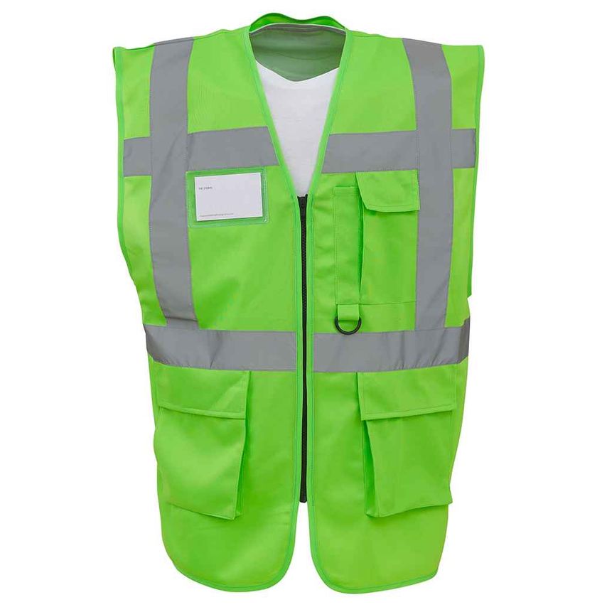 YOKO Executive Waistcoat Mens Lime Green - YK103 LIM M