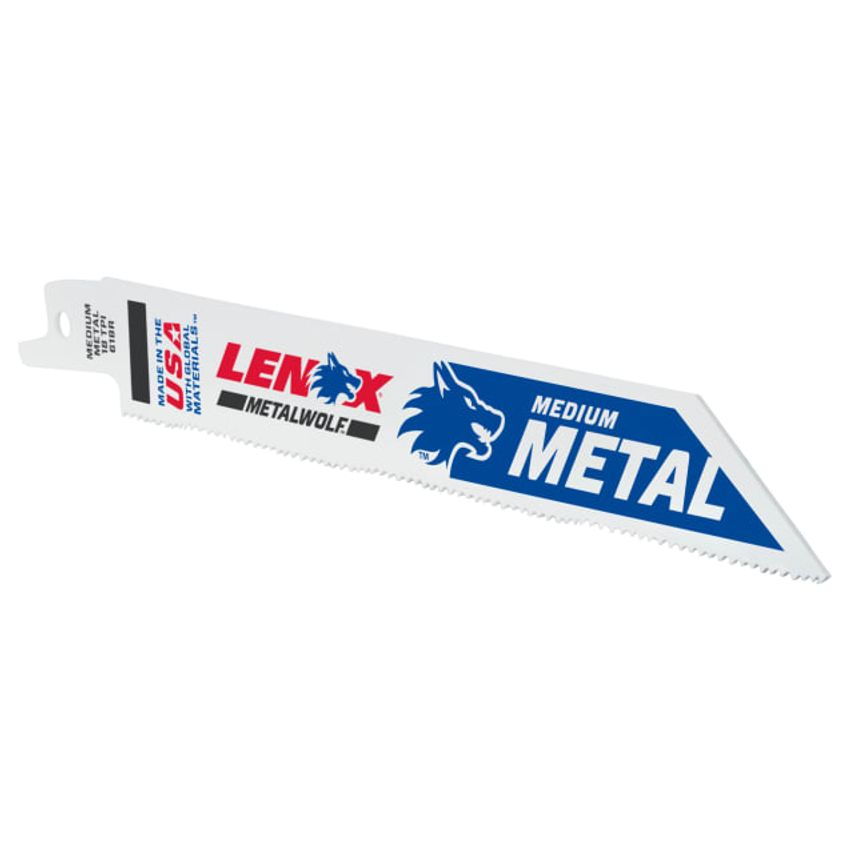 Lenox MetalWolf Wave Edge Reciprocating Saw Blade 152 x 19 x 0.9mm 10 TPI Pack 2