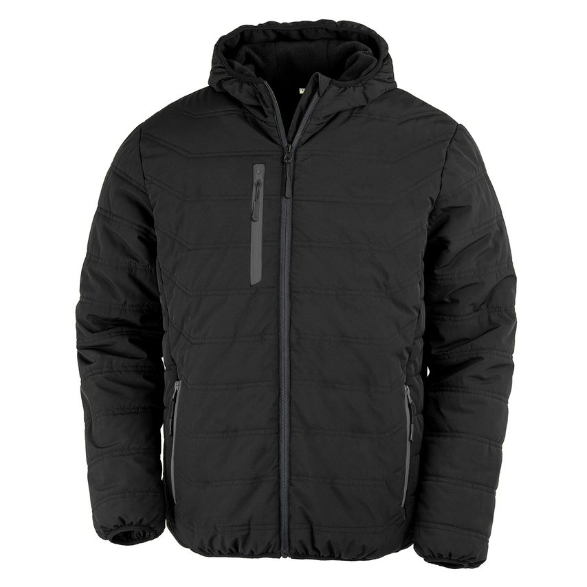 Result Recycled Compass Padded Winter Jacket Black/Black XL
