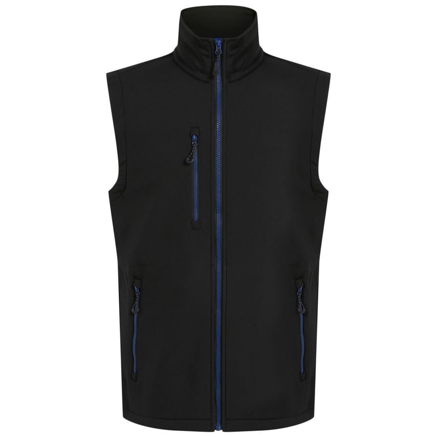 Regatta Professional Navigate 2-Layer Softshell Bodywarmer Black/New Royal L