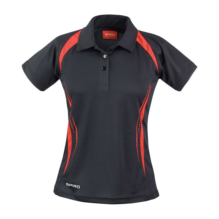 Spiro Women's Spiro Team Spirit Polo Black/Red S