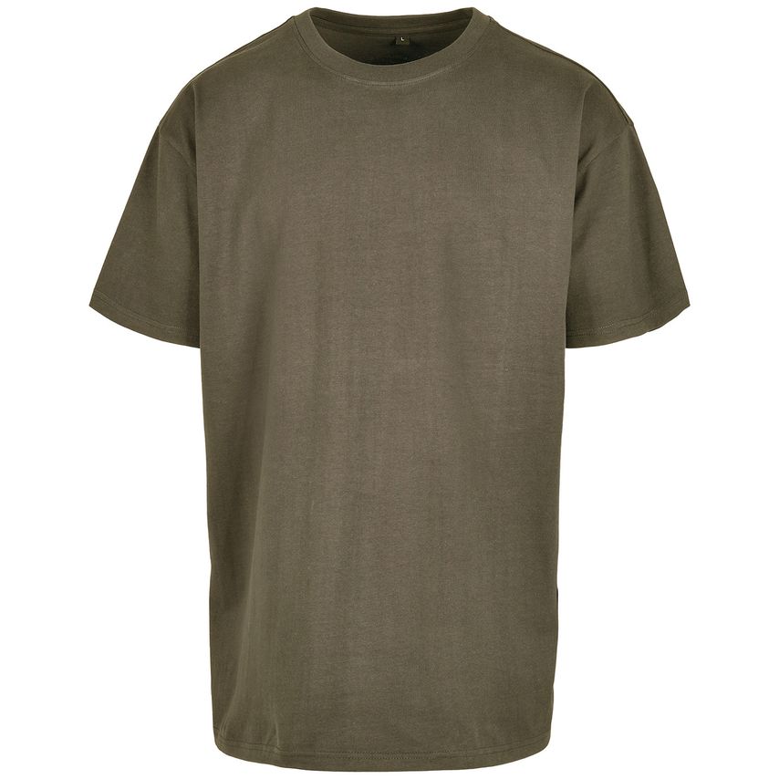 Build Your Brand Heavy Oversized Tee Olive 2XL
