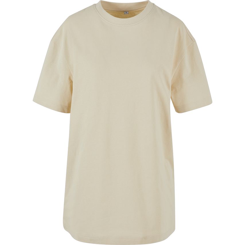 Build Your Brand Women's Oversized Boyfriend Tee Sand 3XL