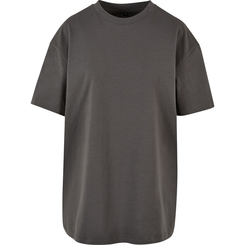 Build Your Brand Women's Oversized Boyfriend Tee Dark Shadow S