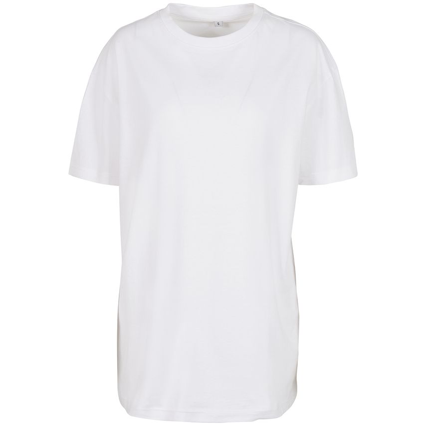 Build Your Brand Women's Oversized Boyfriend Tee White XL