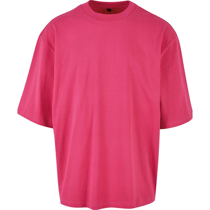 Build Your Brand Oversized Sleeve Tee Hibiskus Pink 2XL
