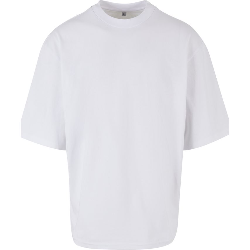 Build Your Brand Oversized Sleeve Tee White M