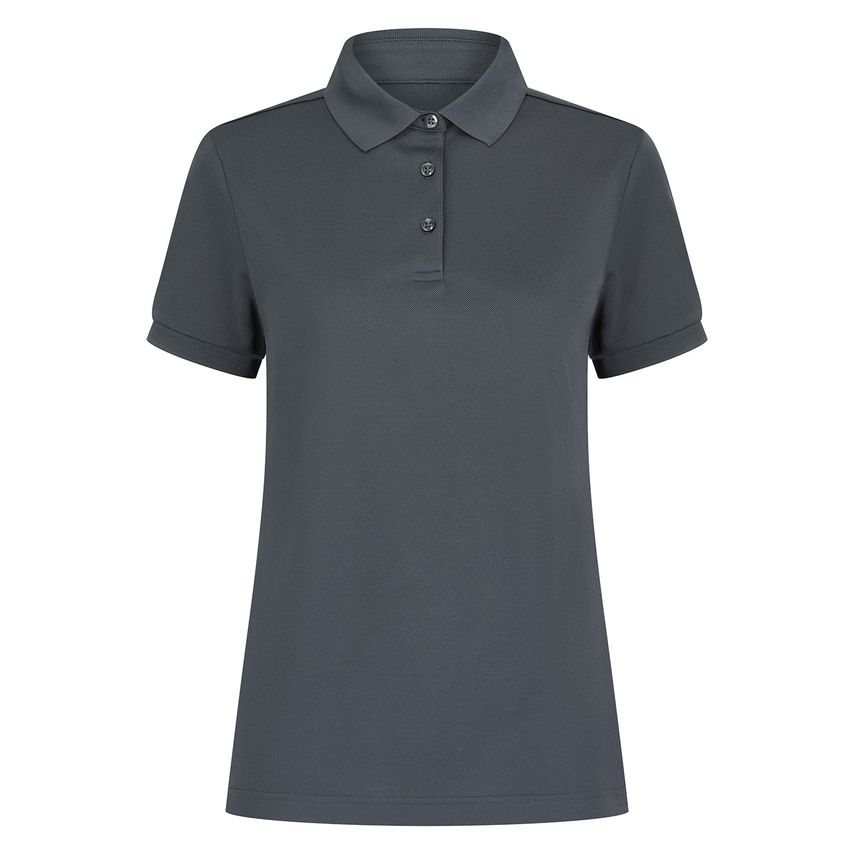 Henbury Women S Recycled Polyester Polo Shirt Charcoal Grey 4XL