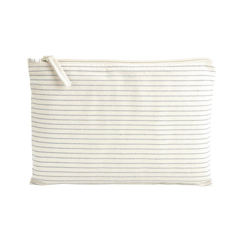 Westford Mill Striped Organic Accessory Pouch Grey/Stripe M