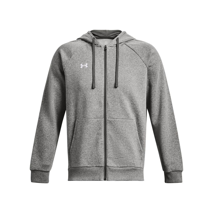 Under Armour Rival Fleece Full-Zip Hoodie Castlerock Light Heather M