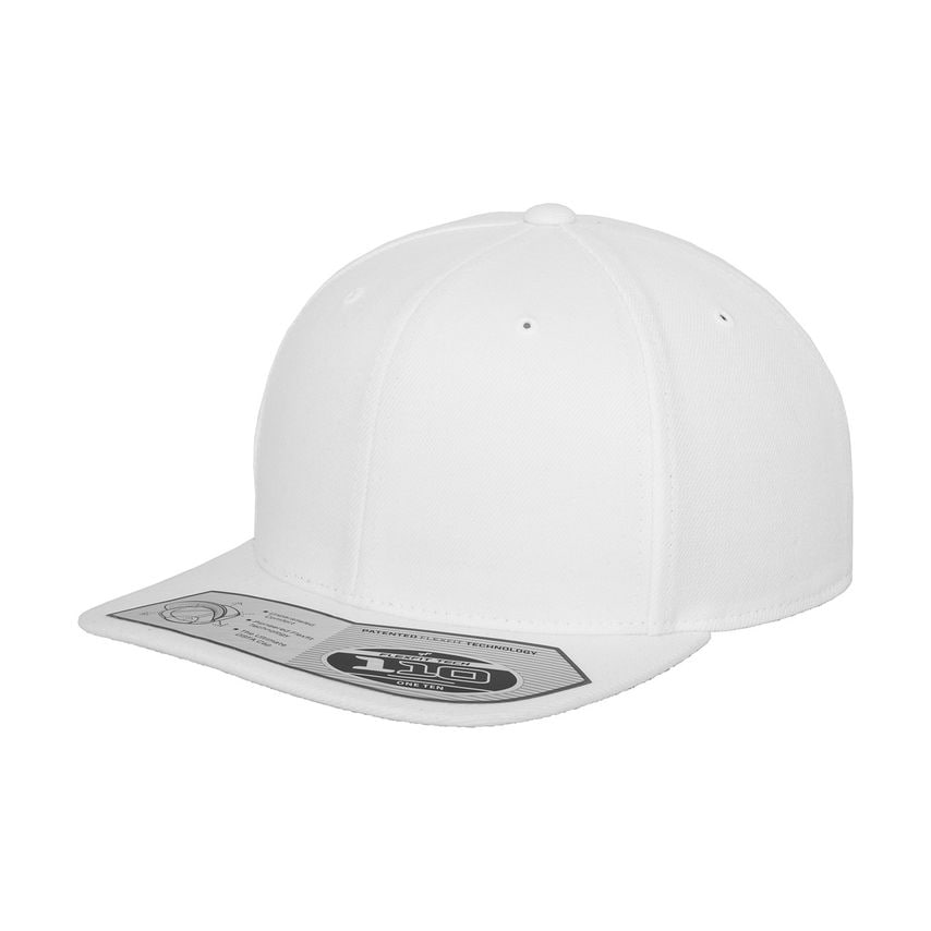 Flexfit 110 Fitted Snapback (110) White One Size