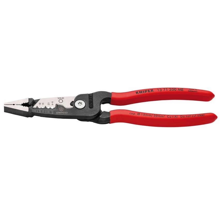 Knipex 13 71 200 ME Wire Stripper with Plastic Coated Handles - 200mm