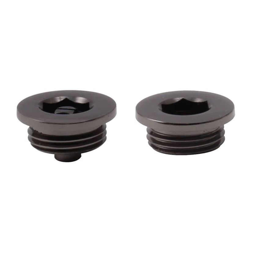RVUK LTD Air Vent and Plug Set Self Colour Brushed Gun Metal