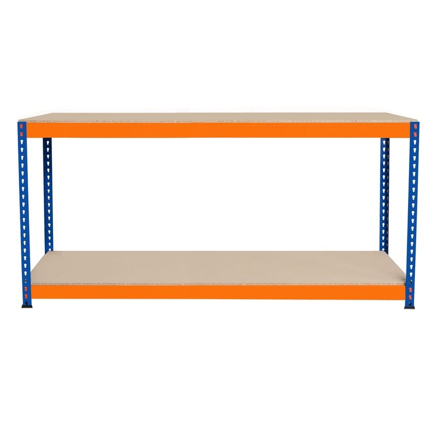 MonsterShop S-Rax 2 Tier Workbench - 180cm x 45cm x 90cm