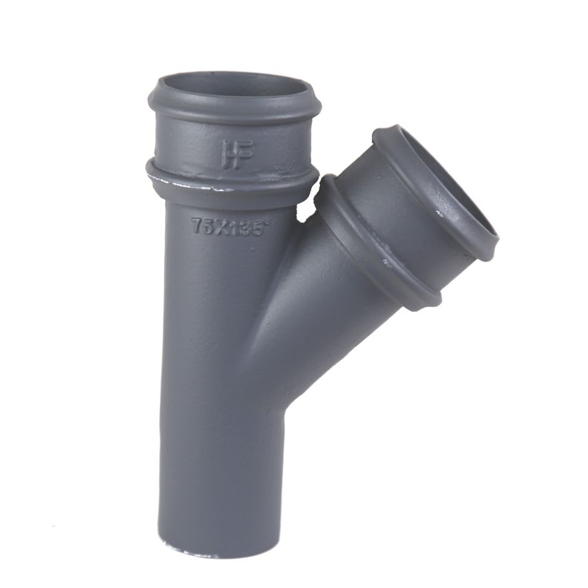 Hargreaves Foundry Premier Rainwater 75mm 135 Degree Rainwater Branch