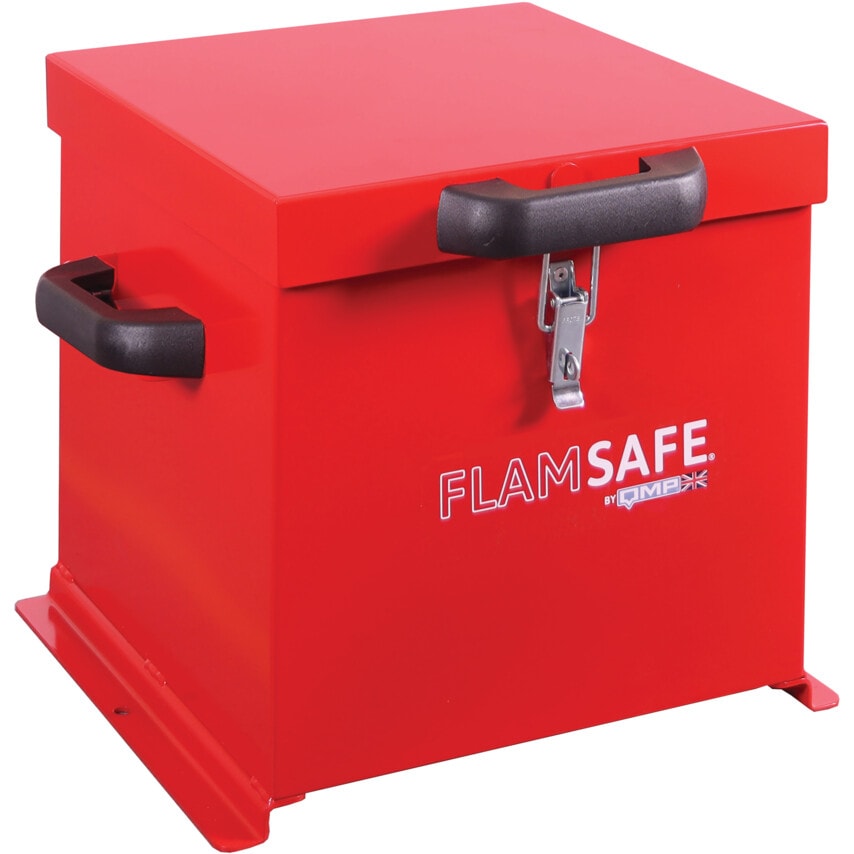 QMP FlamSafe Site Security Box, 380H x 360W x 370Dmm, Red