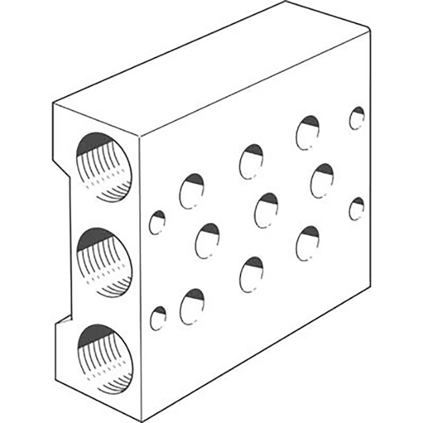 PRS-1/4-3 Manifold Block - 10186 Valve Accessories