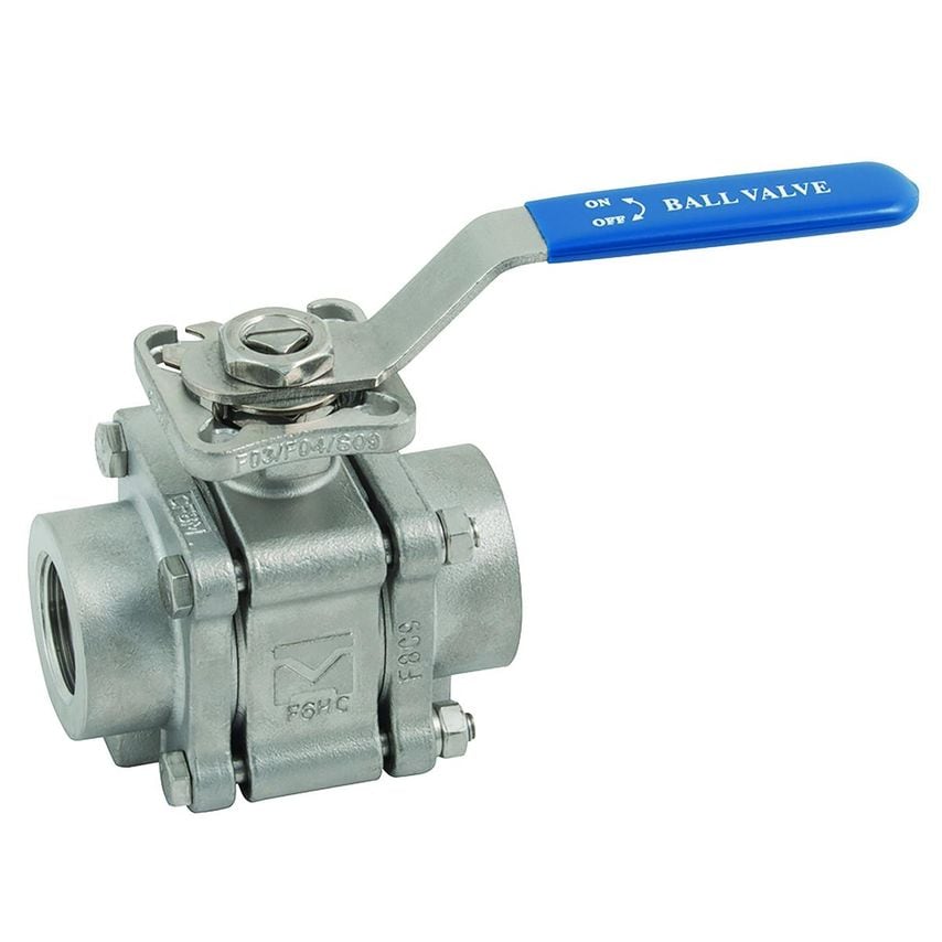 Haitima 1in BSP Fsas S/s 3 Piece Fbbv D/mnt 2000PSI - 2013KMD-1