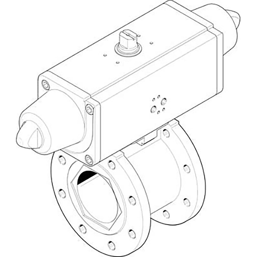 VZBC-65-FF-16-22-F07-V4V4T-PS180-R-90-4 - 1915408 Pneumatic Actuated Valves