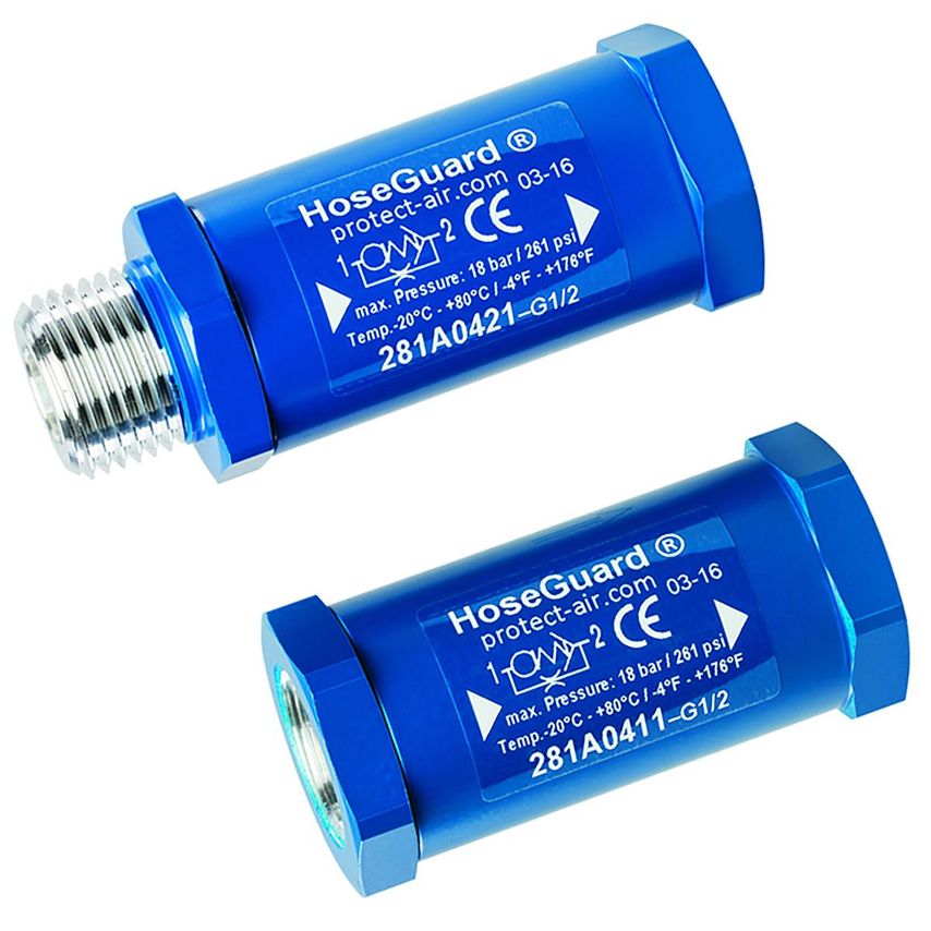 Hoseguard Airfuse 1/4in BSPP Male/fem - 281A0221