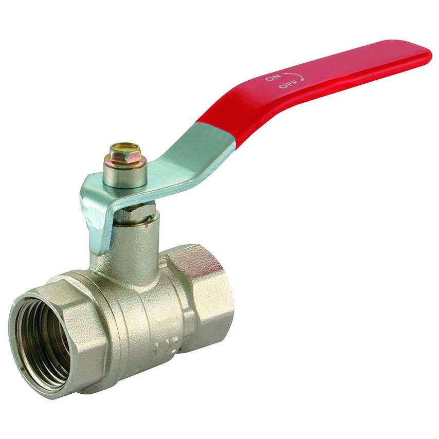 Centreglow 2in BSPP Brass Ball Valve Red Handle WRAS - BVNA-2 Ball Valves