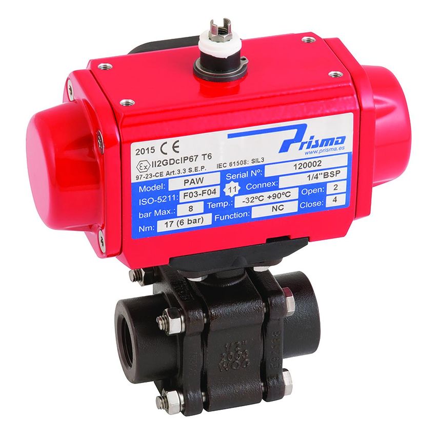 Haitima 1.1/2inNPT CS 3 Piece Fsas Fbbv Prisma DA Actuator - DA 2013KMD-112CN