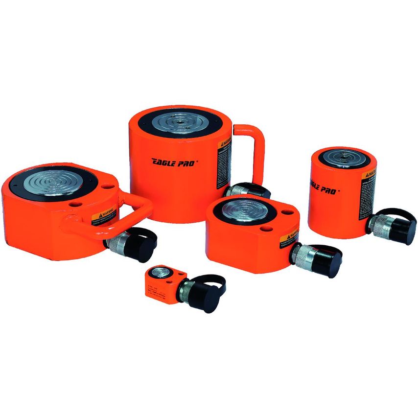 5 Ton Capacity Single Acting Low Height Cylinder with Fixing Holes - ESL-50