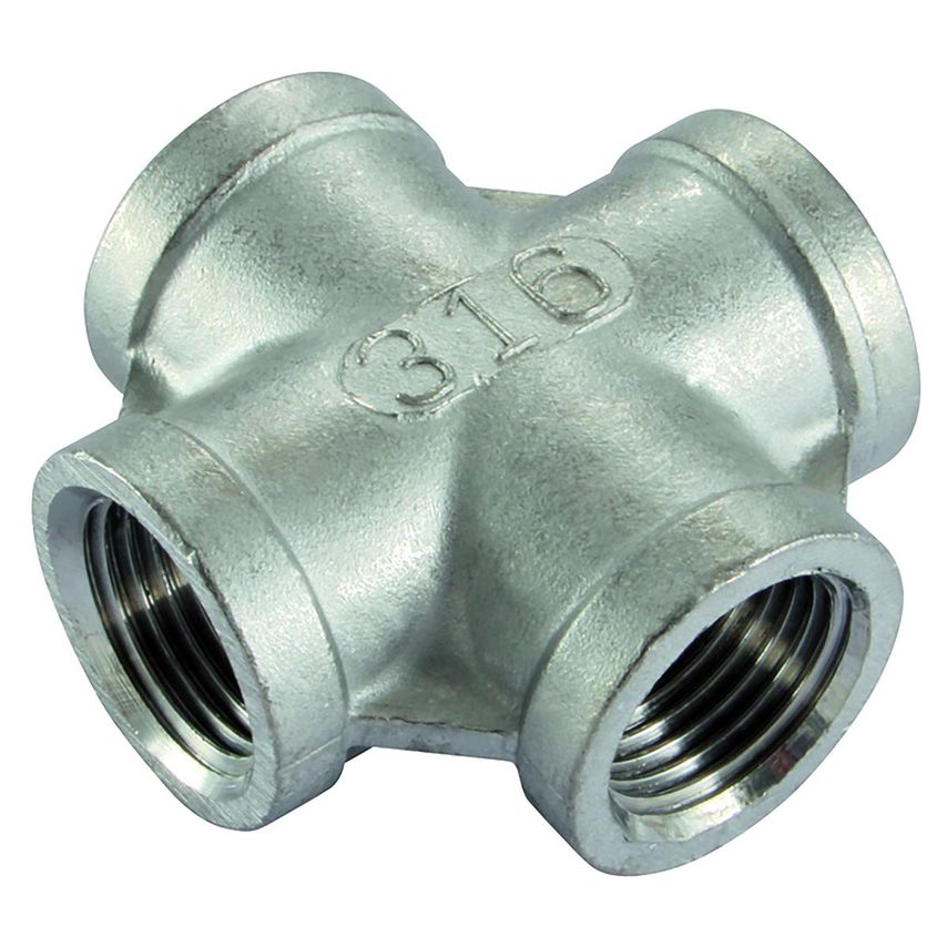 St.steel Equal Cross 3/8in BSP Female - EC-38