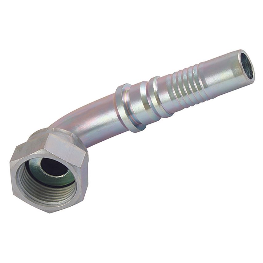 FT Pro 1.3/16in Orfs Female Interlock 45 Swept Elbow 3/4in Hose ID - JMORFSF4512