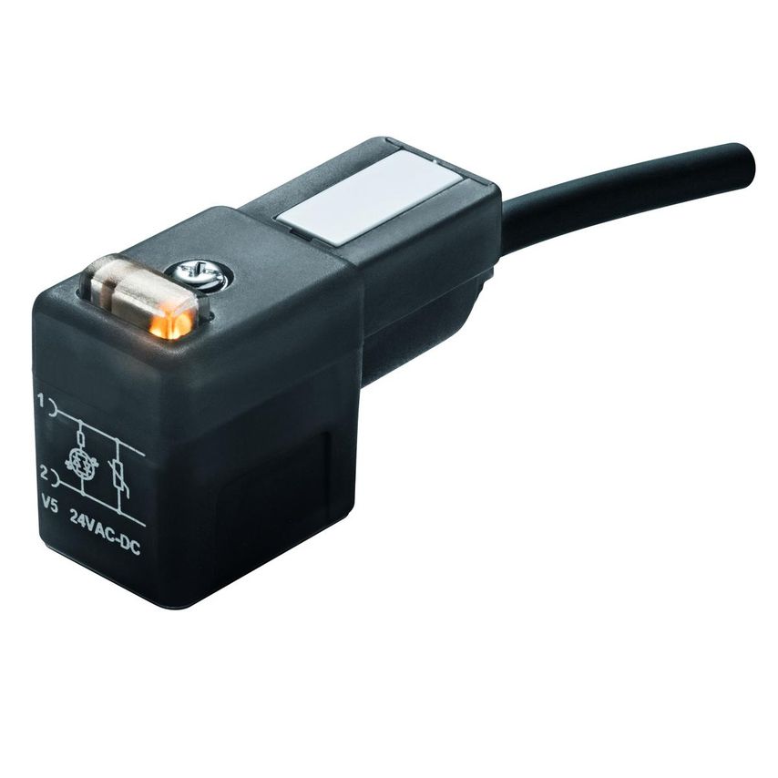 FT Pro Valve Connector MB6 Series Moulded In Cable , 22mm REC, 5 MTR 24 V Ac/dc