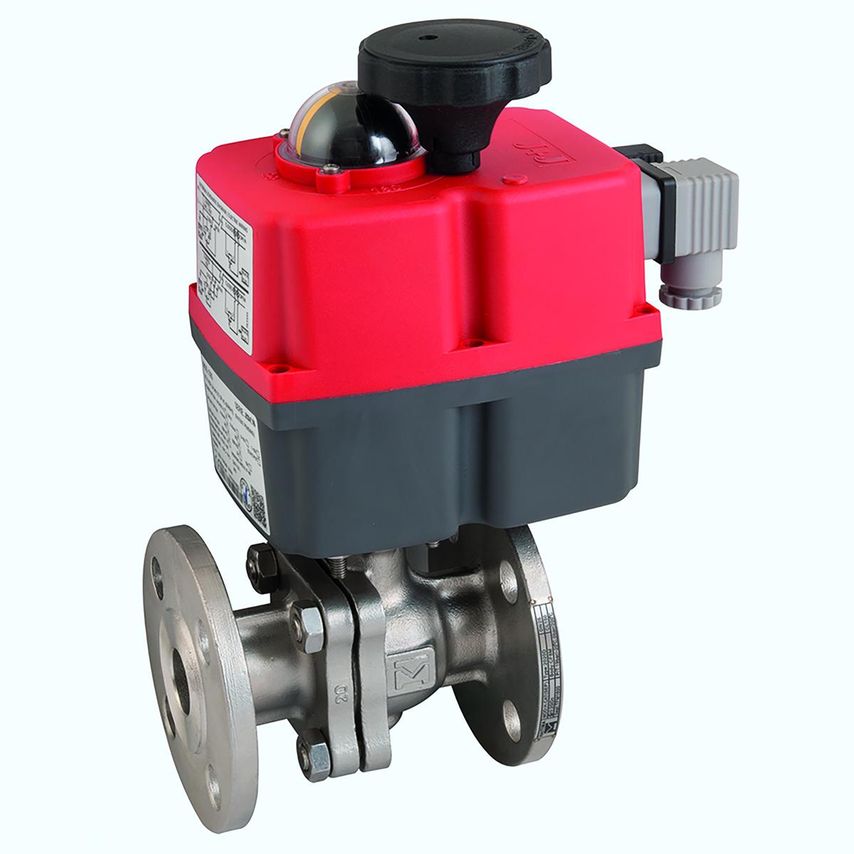 J+J 3 Inch PN40 Carbon Steel Fsas Ball Valve With J4CS55 Manual Actuator - S55 2
