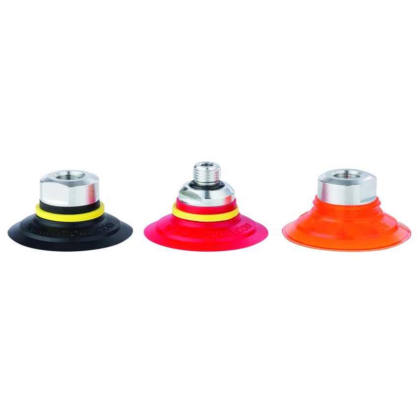 Vmeca Flat Style Cup W/cleats 40mm White SIL - VF40-WS