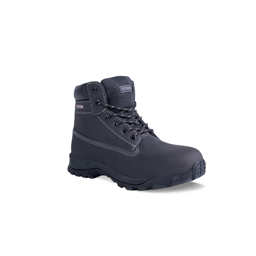 Titan Jaguar Black Premium Boots - Size 8