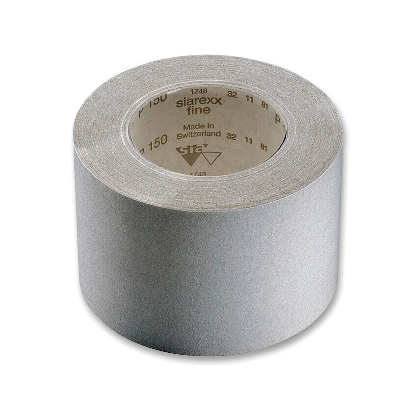 Sia Abrasives 1748 Sialac Paper Rolls 115X50000 mm P150 No Holes Light Grey