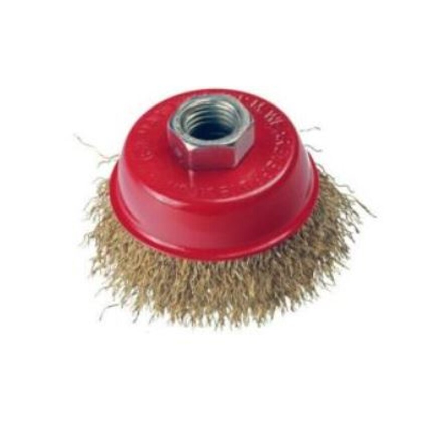 75mm X M14 Brass Coated Crimped Wire Cup Brush