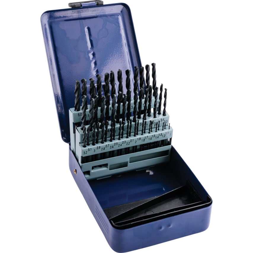 Sherwood HSS Straight Shank Roll Forged Drill Set 1-6mmx0.1mm (Set of 51)