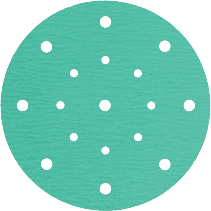 Klingspor PS77CK Self-Fastening Paper Disc 150mm P120 17 Hole (Pack of 100)