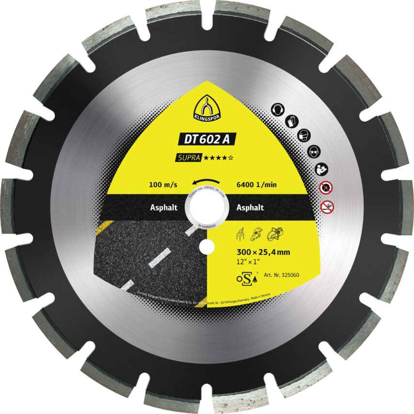 Klingspor DT602A Diamond Blade 500X3.7X25.4mm
