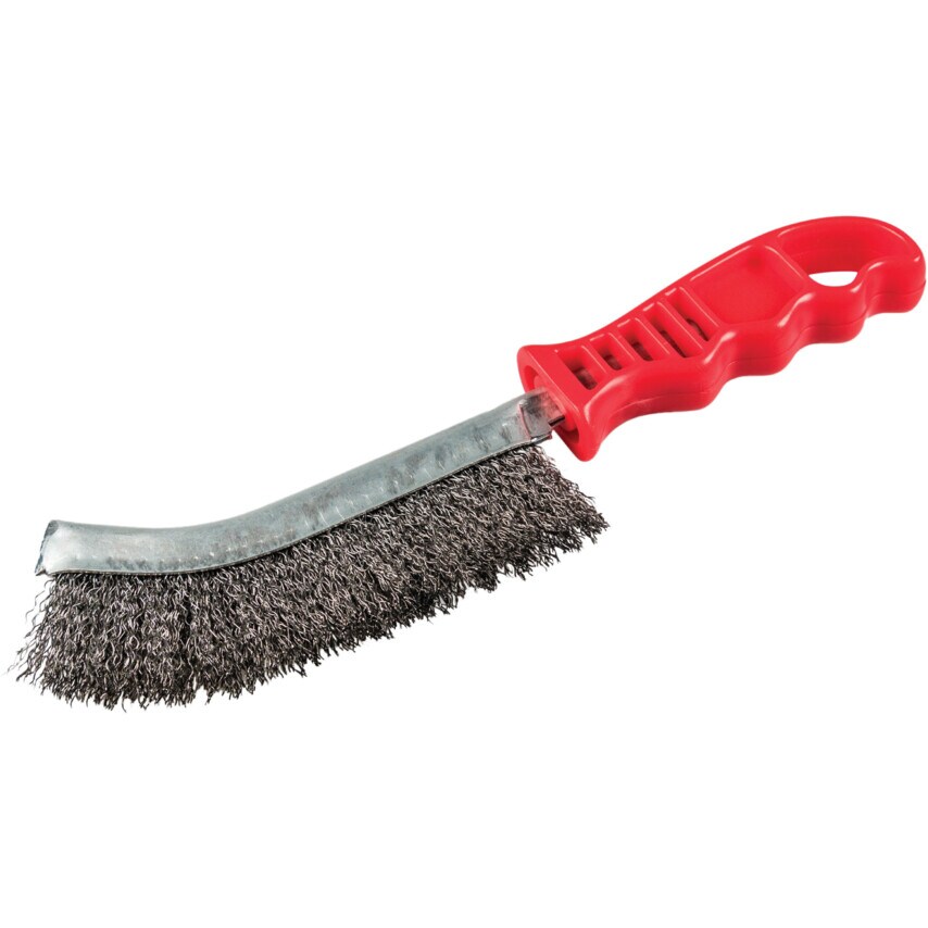 BHP600 Hand Brush with Plastic Handle 140X25X265mm 0.3 SS (PK-24)