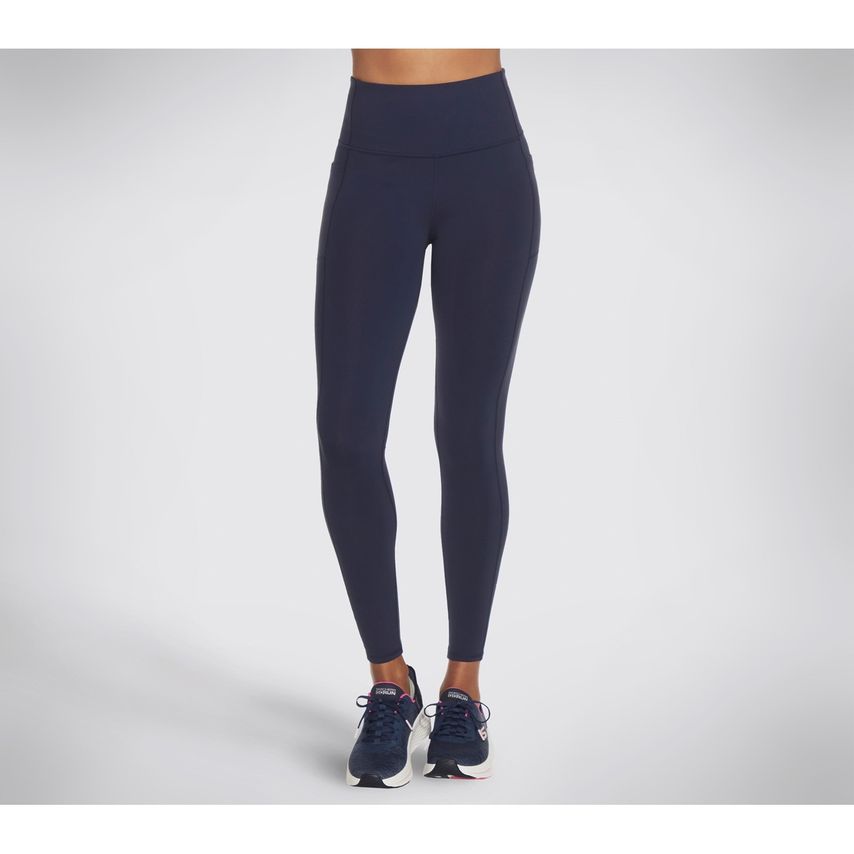 Gowalk Wear High Waisted Legging Navy Size Small Female