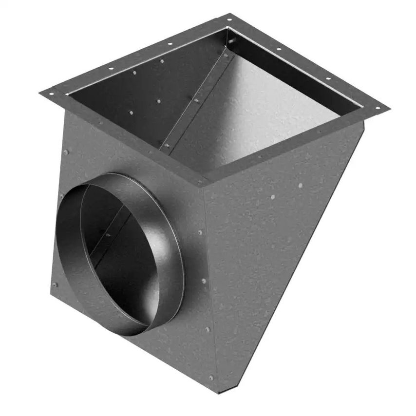 Spiro/Plain Duct Inlet Transition 90deg - 315mm