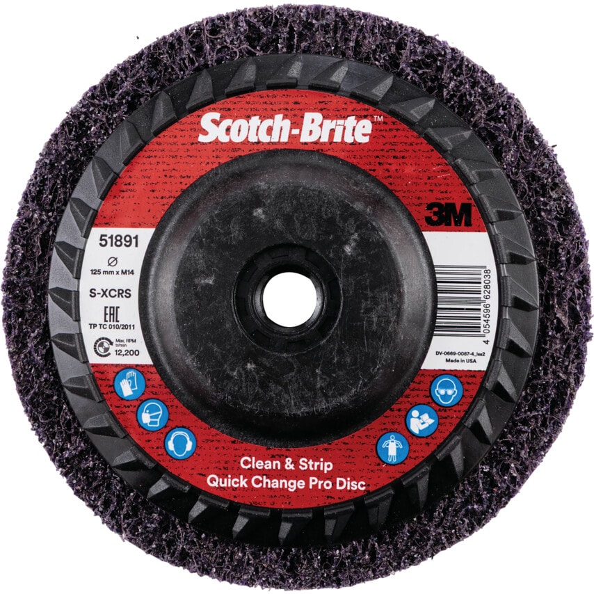 3M Clean and Strip XT Pro Disc XO-RD 125mmxM14 S XCRS Purple- you get 10