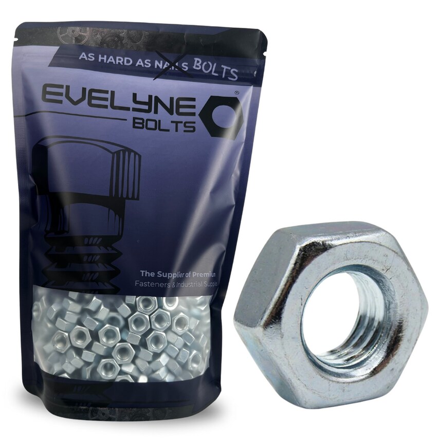 Evelyne Bolts M8 Plain Nuts Pack of 100